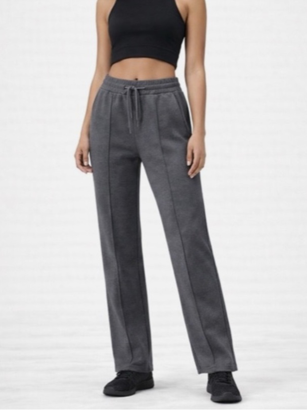 Women’s Beverly Hills Polo Club Charcoal Gray Drawstring Joggers